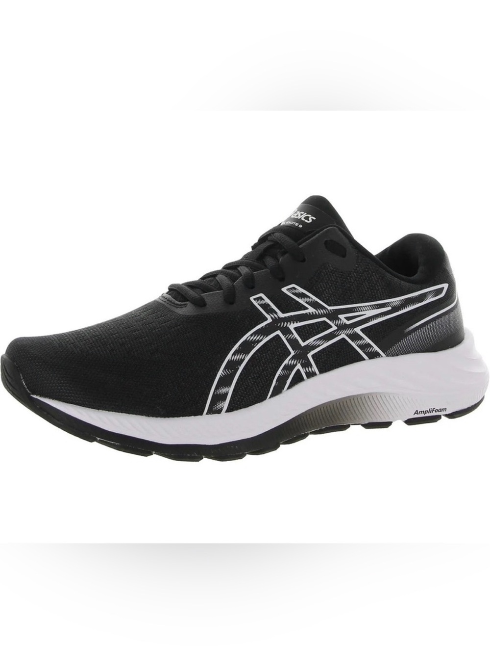 Asics Black and White Men’s Athletic Running Shoes